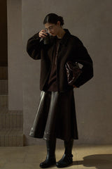 Loose Lapel Tweed Jacket