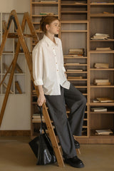 Deconstructed Loose-Fit Long Sleeve Shirt