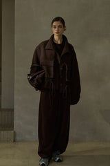Stand-Up Collar Drawstring Short Jacket