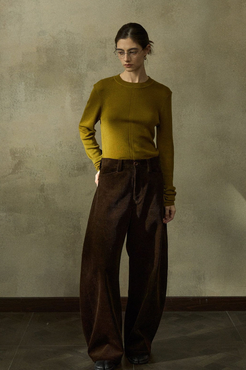 Classic Wide-Leg Slacks