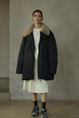 Loop-Neck Down Jacket