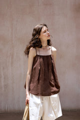 Pleated Backless Holiday Top