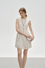 Round Neck Sleeveless Vest Dress