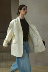 Wide-Shoulder Vintage Blazer