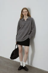 Classic V-Neck Knit Sweater