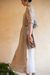 Embroidered Loose Long Dress