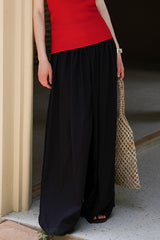 Pleated Wide-Leg Trousers