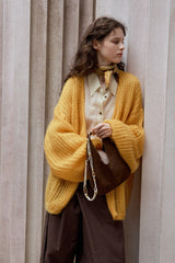Loose Textured Long-Sleeve Shirt