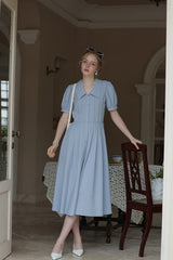 Vintage Single Breasted Shirt Dress