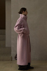 Reversible Stand-Up Collar Double-Breasted Coat