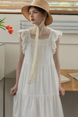 Lazy Fly Sleeve Cake Dress