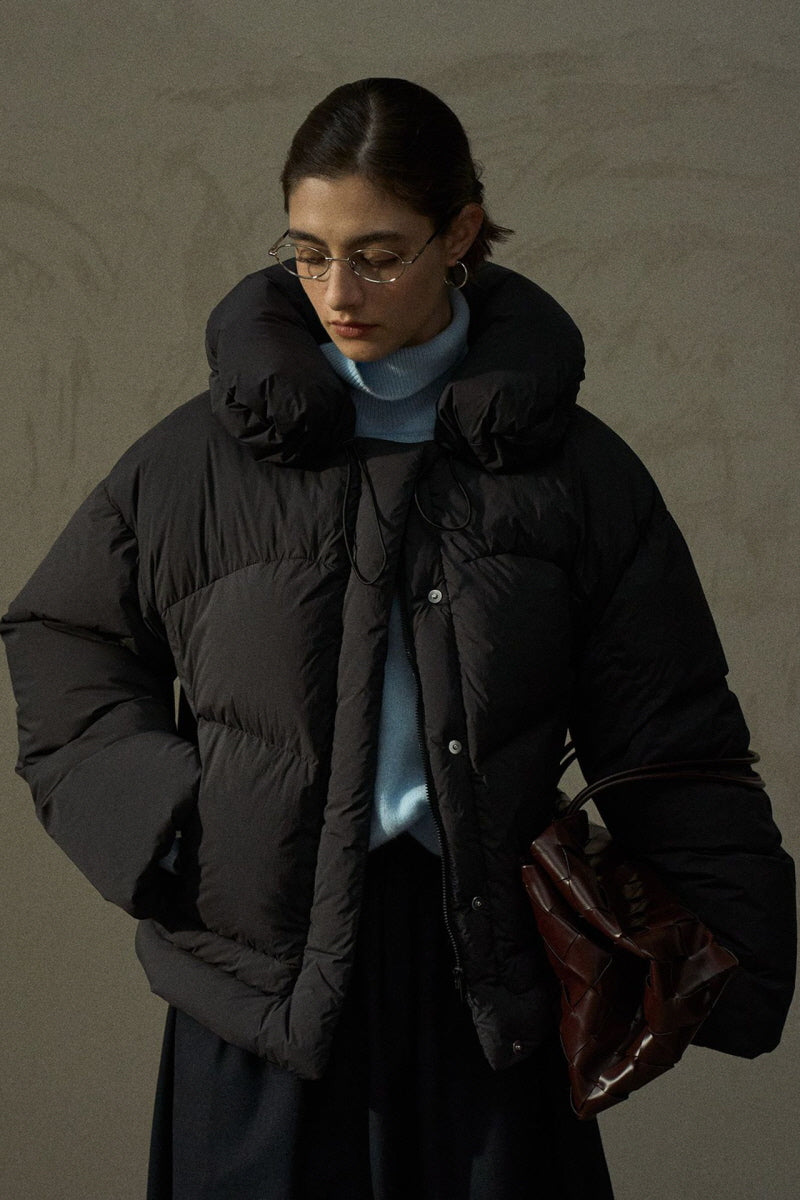 Detachable Bud-Collar Puffer Jacket