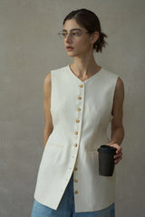 V-Neck Fitted Vest