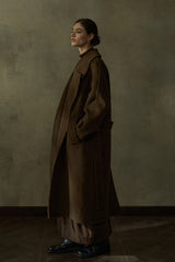 Waist-Lapel Reversible Duffle Coat