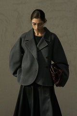 Reversible Cropped Duffle Coat