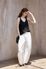 Twisted U-Neck Knit Vest