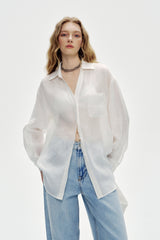 Slouchy Embroidered Pocket Shirt