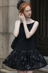 Beaded Spliced Slip Dress