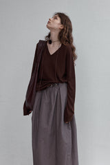 All-In-One V-Neck Pullover Sweater