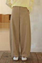 High Waist Wide-Leg Scimitar Pants
