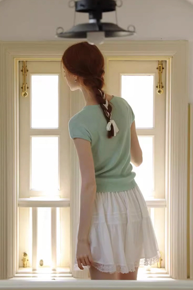 Relaxed High-Waist Loose Skirt