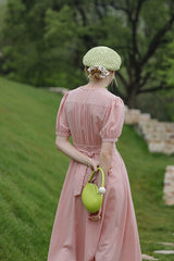 Folded Placket Tie Waist Casual Dress