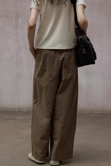 Relaxed Scimitar Wide-Leg Pants