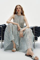 Relaxed Halterneck Maxi Dress