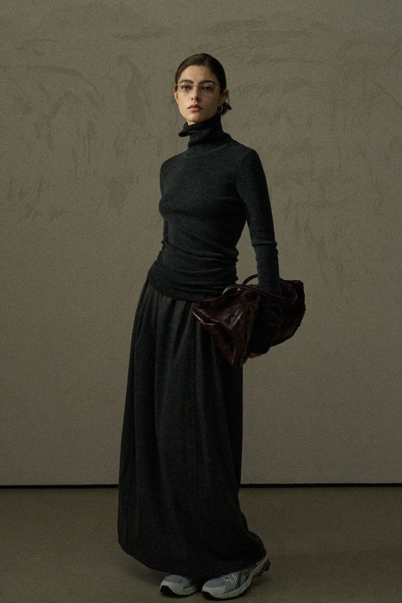 Stacked Turtleneck Knit Top