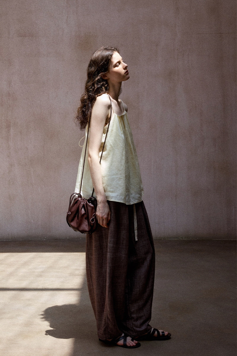 Pleated Backless Holiday Top