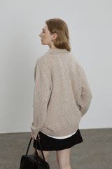 Seagull Neck Pullover Sweater
