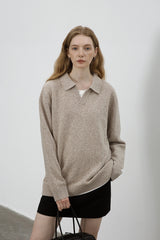 Seagull Neck Pullover Sweater