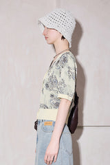 Retro Jacquard Knitted Cardigan