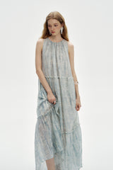 Relaxed Halterneck Maxi Dress