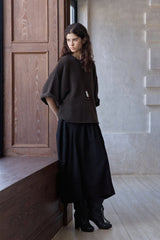Lazy Loose Mid-Sleeve Pullover
