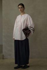 Contrast Line Minimalist Shirt
