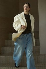 Wide-Shoulder Vintage Blazer