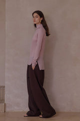High Neck Slim Base Shirt