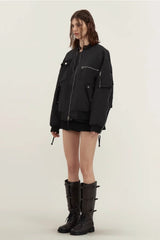 Pocket Zipper Baseball Jacket