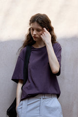 Cross-Cutout Relaxed T-Shirt