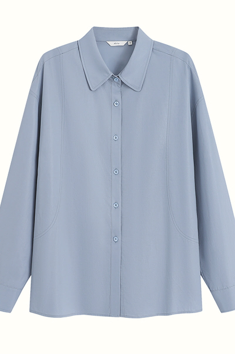 Deconstructed Loose-Fit Long Sleeve Shirt