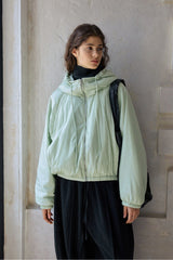 Simple Silhouette Hooded Jacket