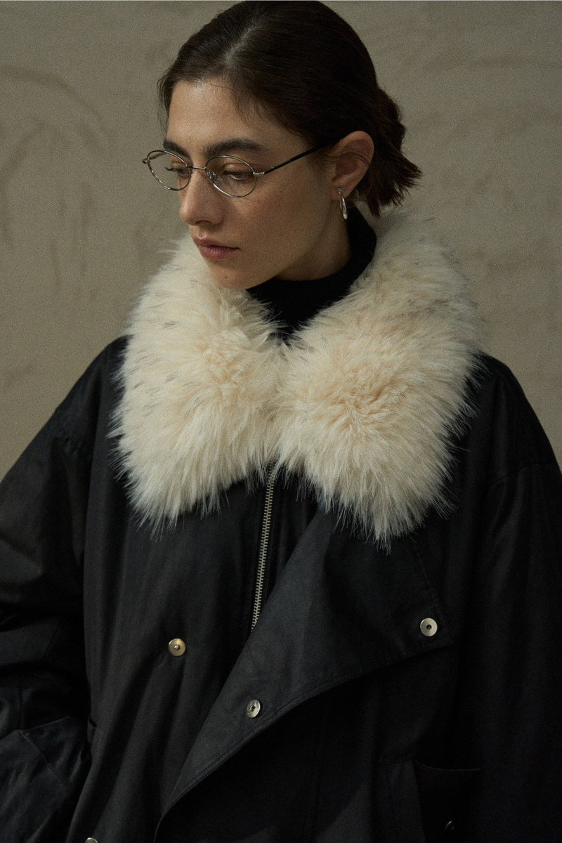 Fur Collar Hooded Parka