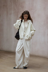 Loose Hooded Vintage Jacket