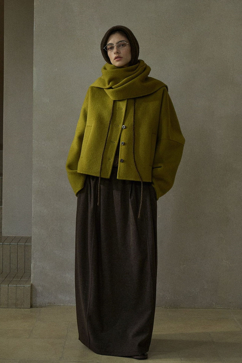 Crew Neck Short Jacket