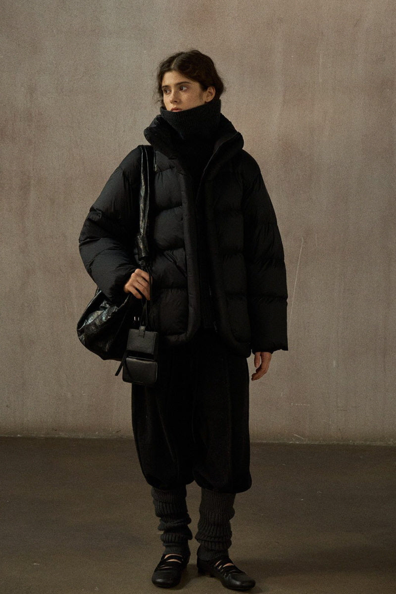 Soft Stand Collar Puffer Jacket