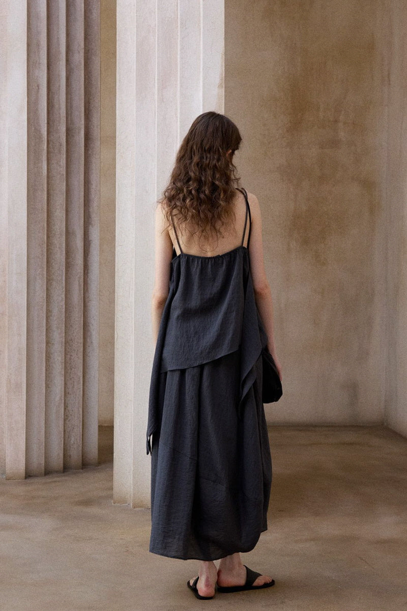 Striped Irregular Bud Skirt