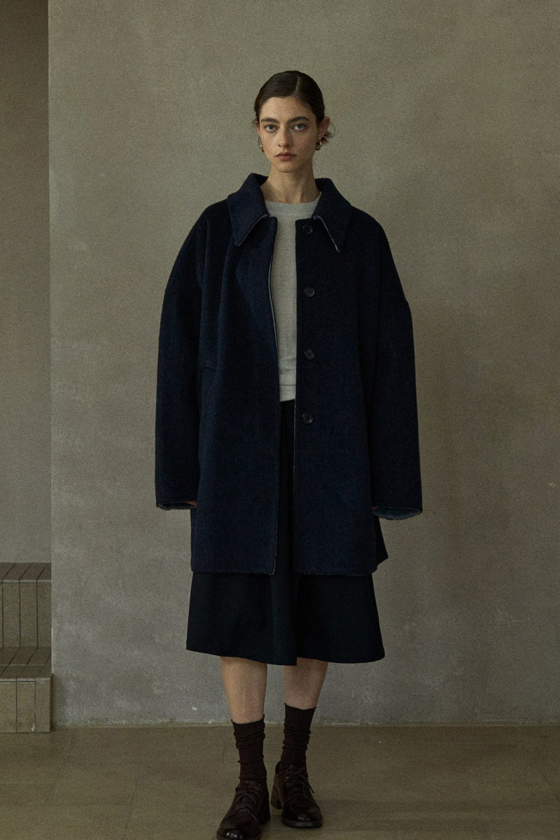 Two-Tone Hidden-Placket Reversible Jacket