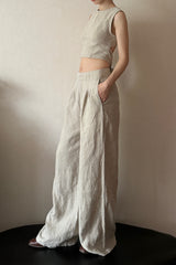 Wide-Leg Pants & Back Tie Top