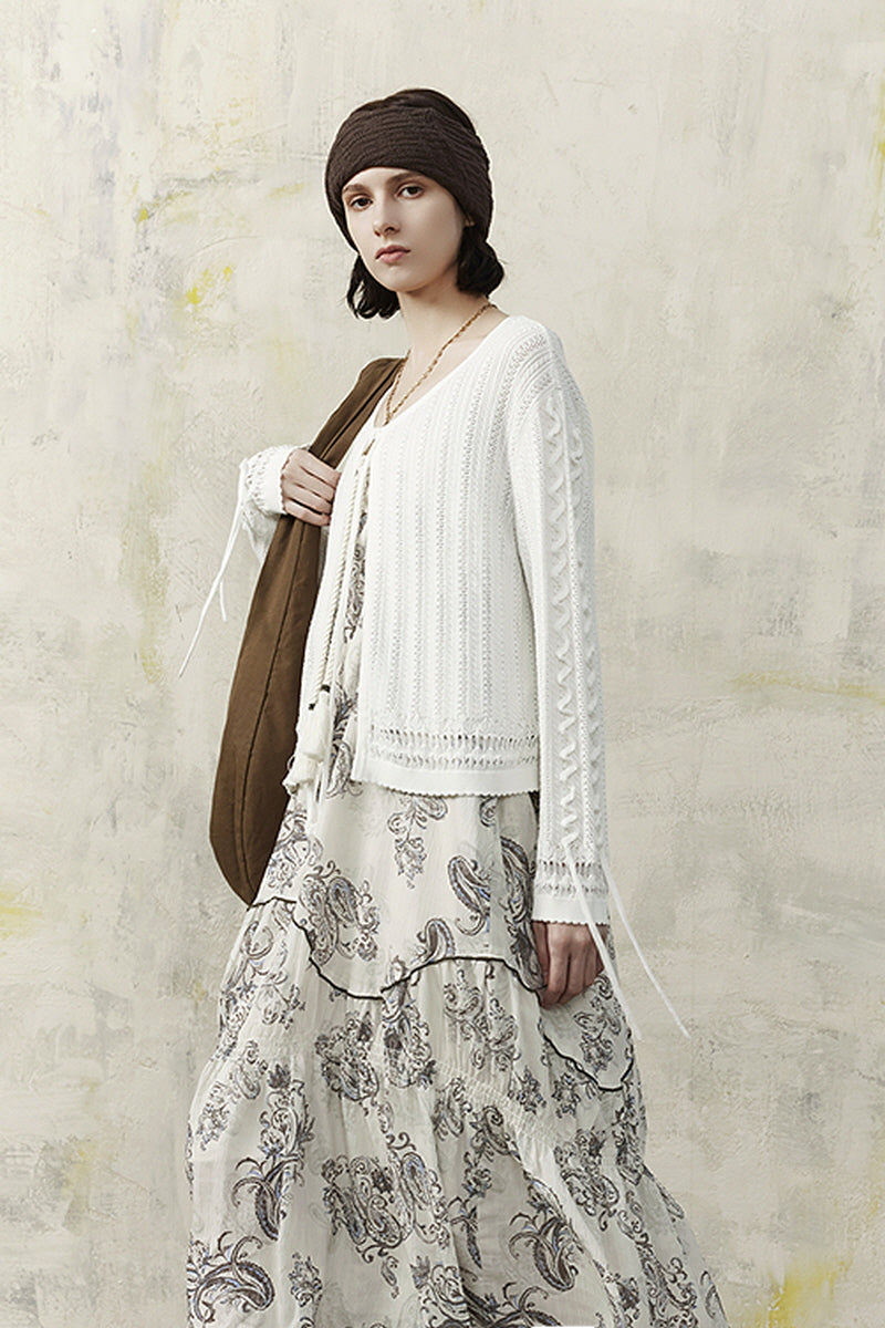 U-Neck Loose Cardigan